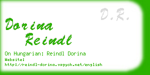 dorina reindl business card